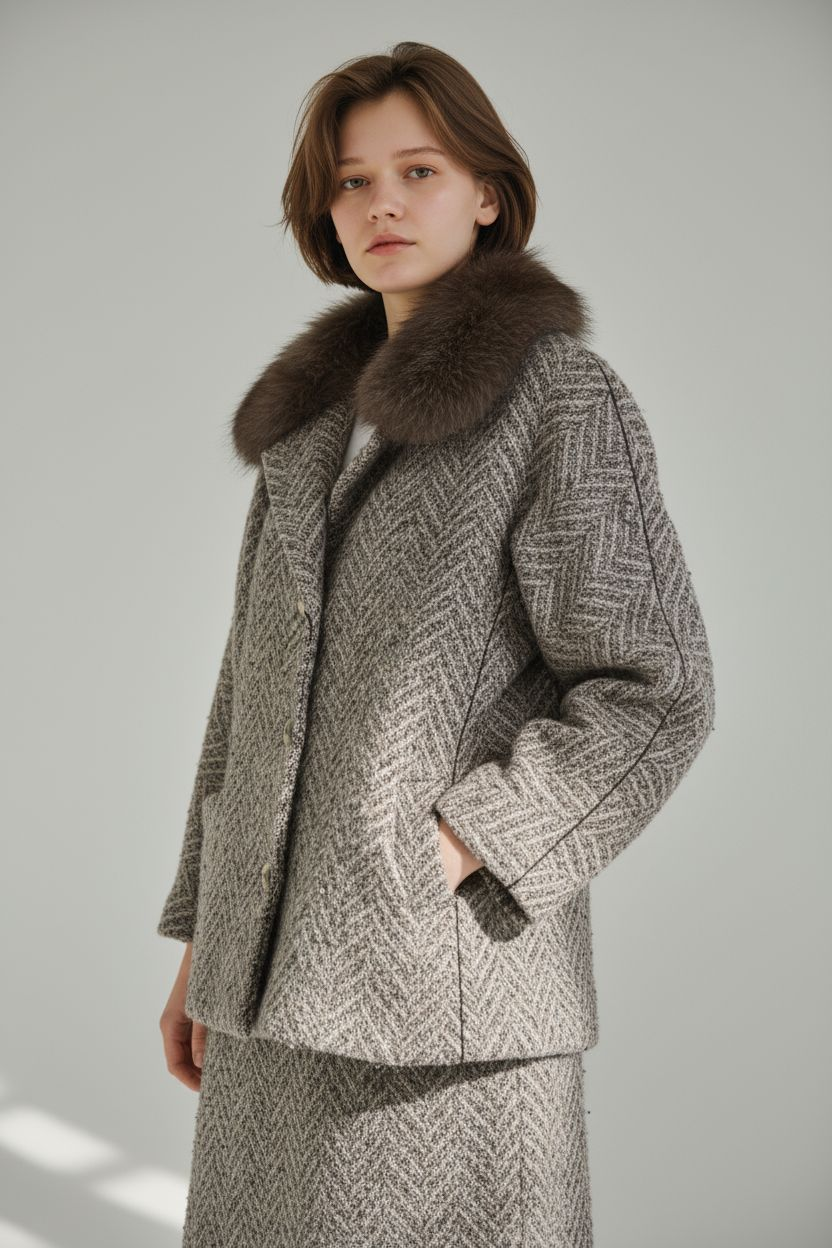 COMPLETO CAPPOTTO E GONNA LANA