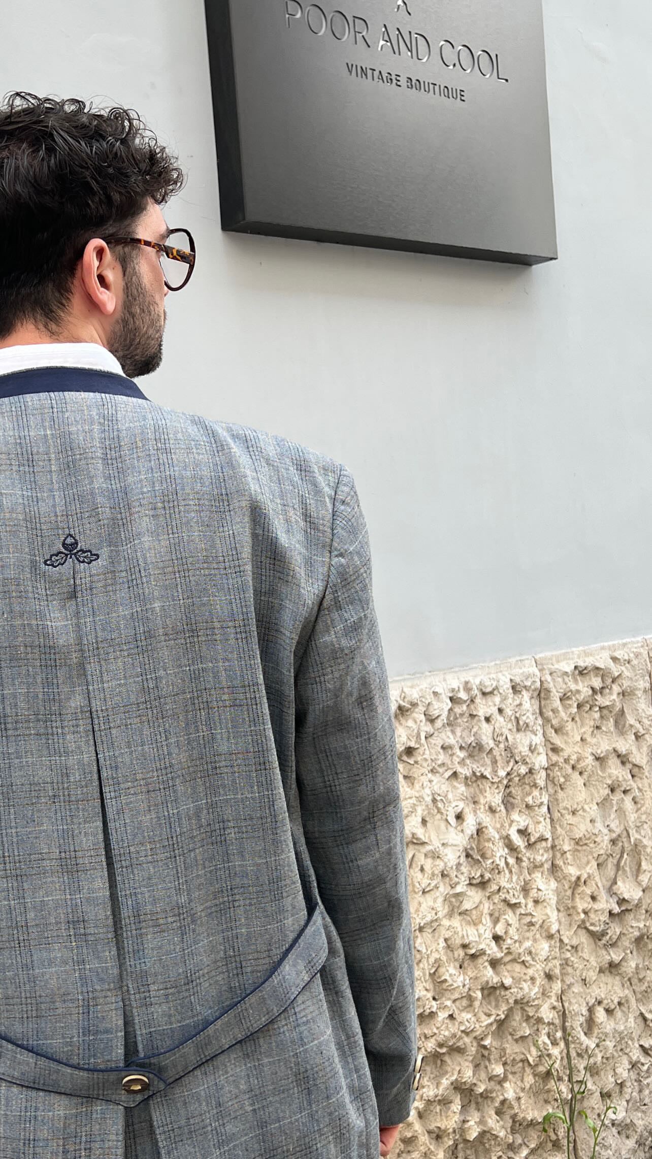 BLAZER QUADRI COLLO COREANA