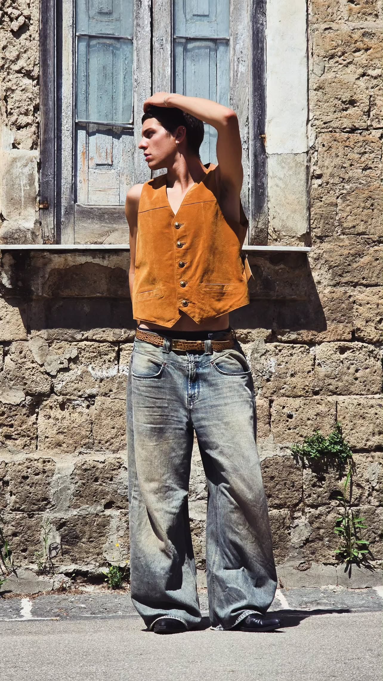 GILET IN PELLE