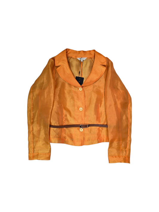 CAMICIA TRASPARENTE CON CINTURINO