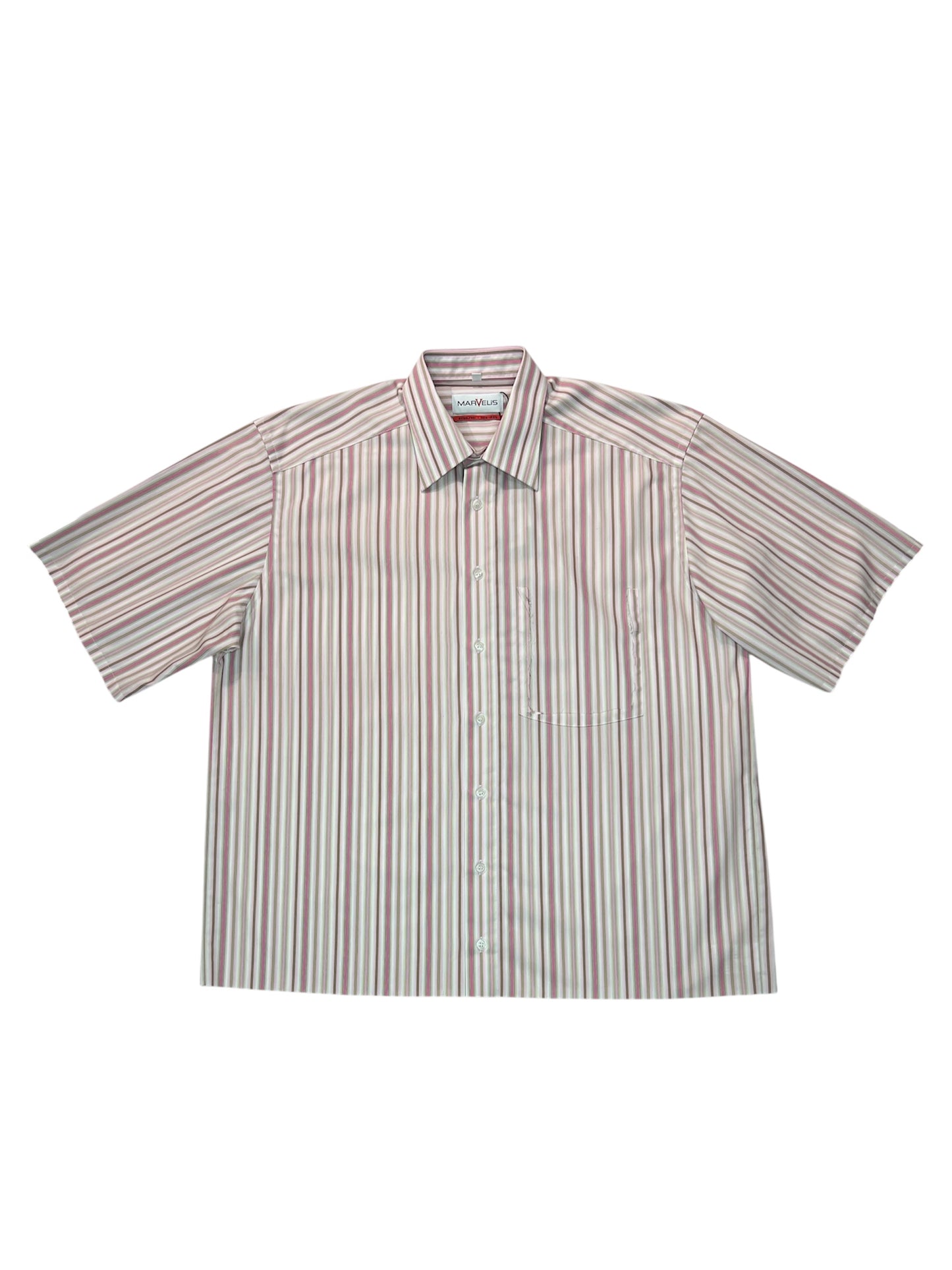 CAMICIA CROP RIGHE