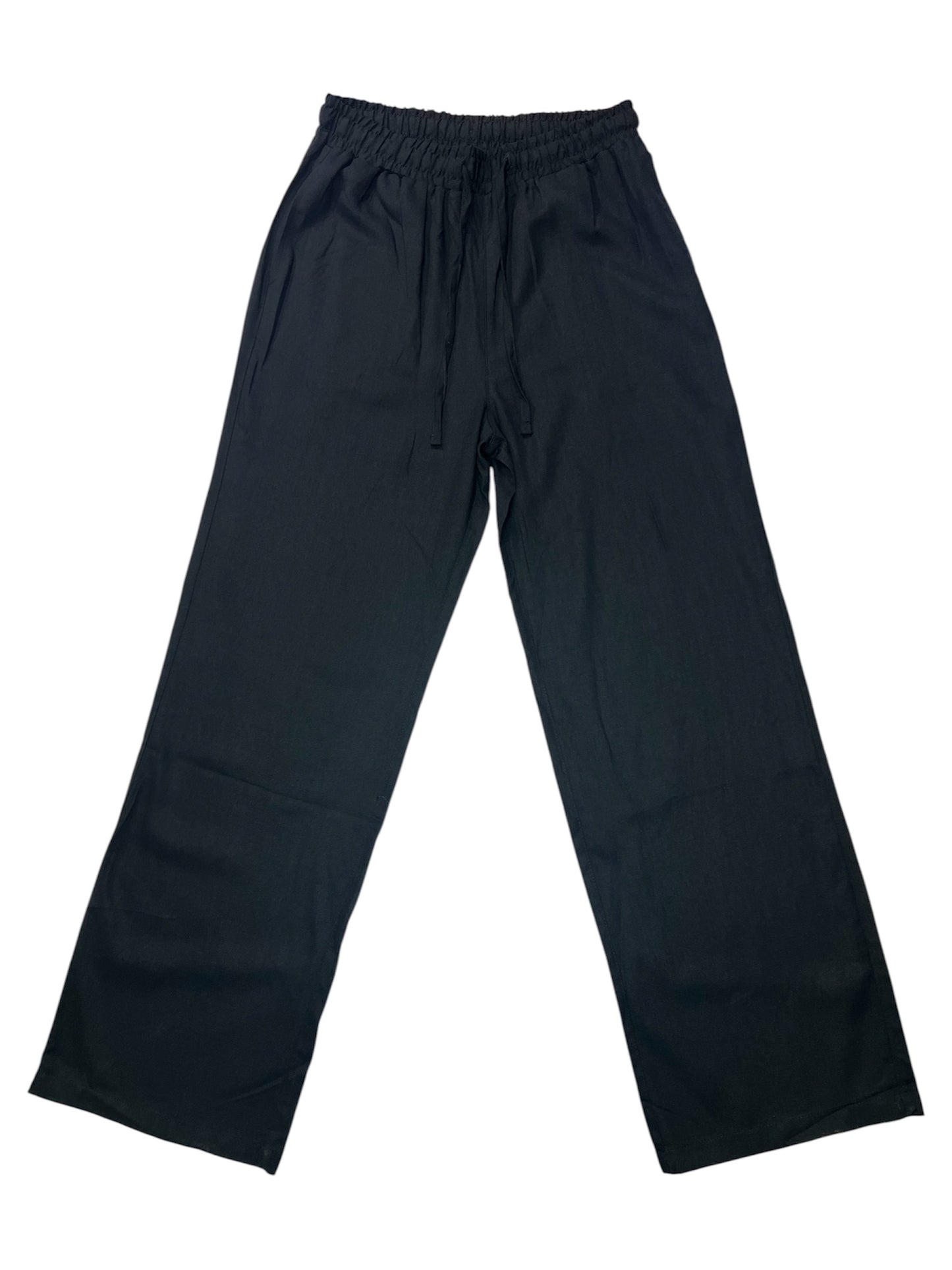 PANTALONE WIDE LEG IN LINO