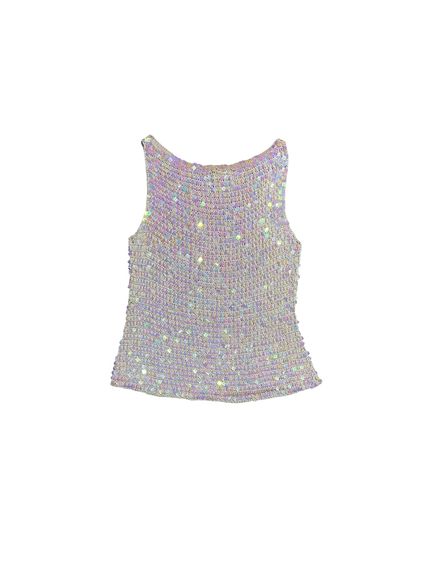 TOP CROCHET PAILLETTES