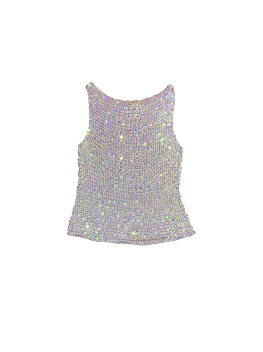 TOP CROCHET PAILLETTES