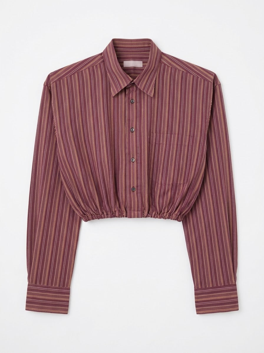 CAMICIA CROP OVERSIZE