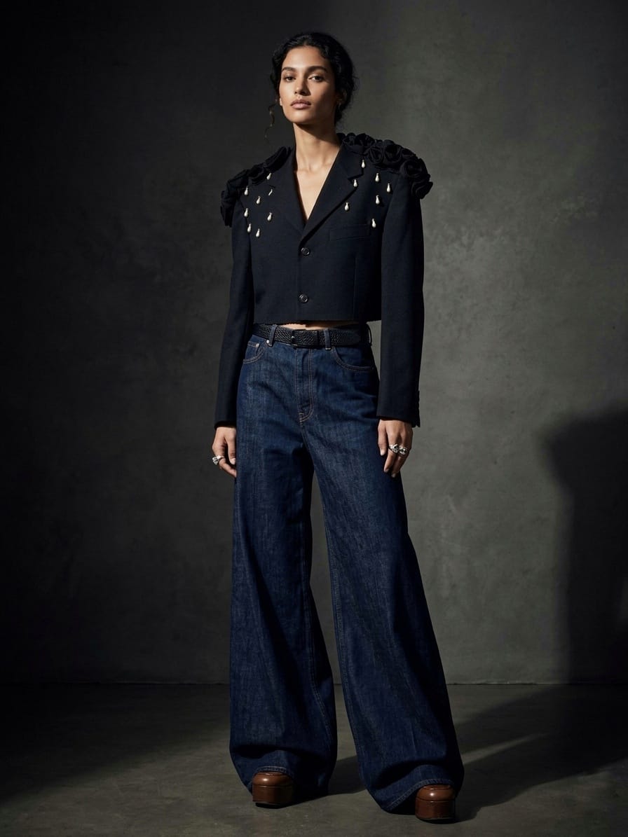 BLAZER CROP SARTORIALE