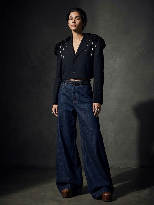 BLAZER CROP SARTORIALE