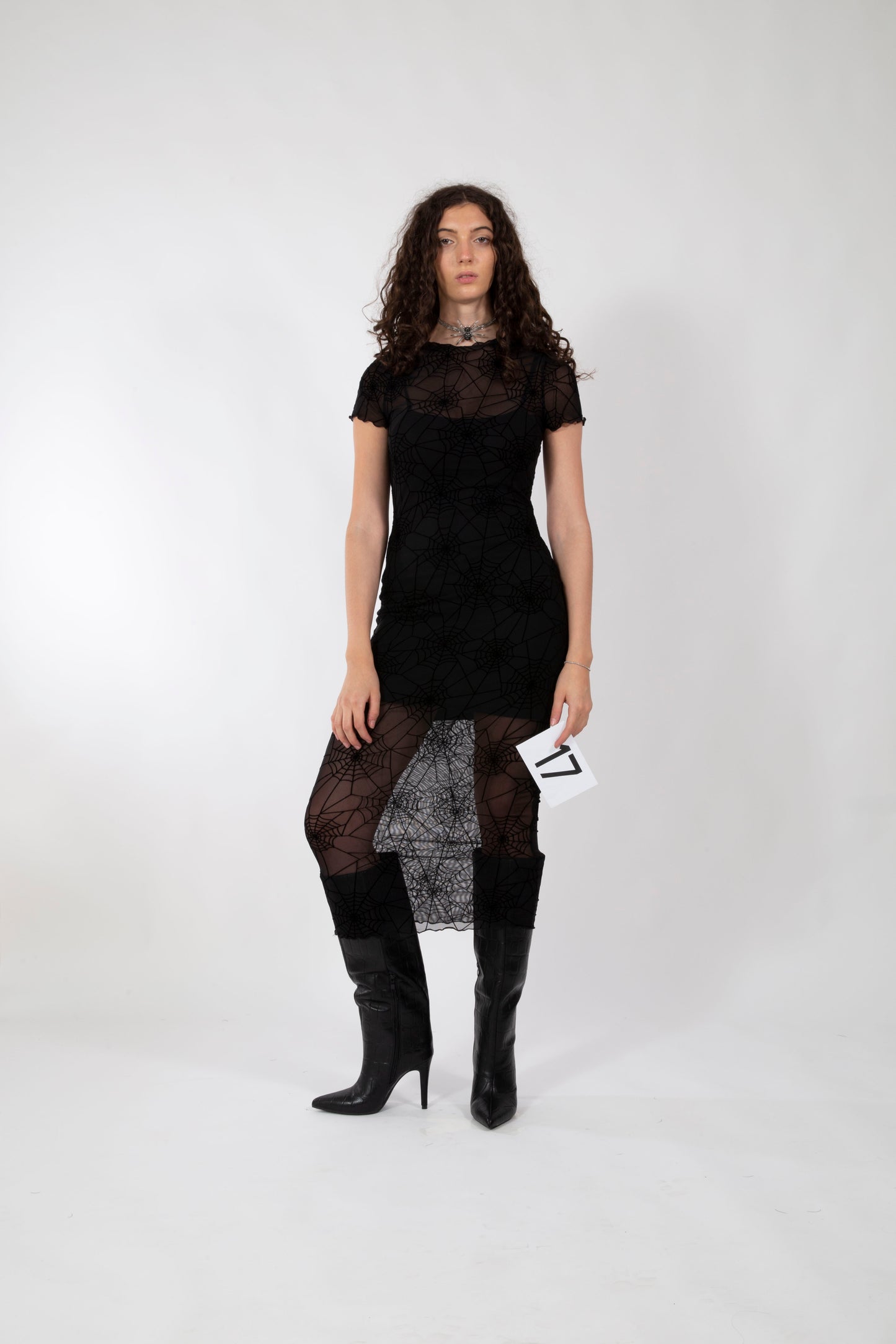 ABITO MIDI RAGNATELE