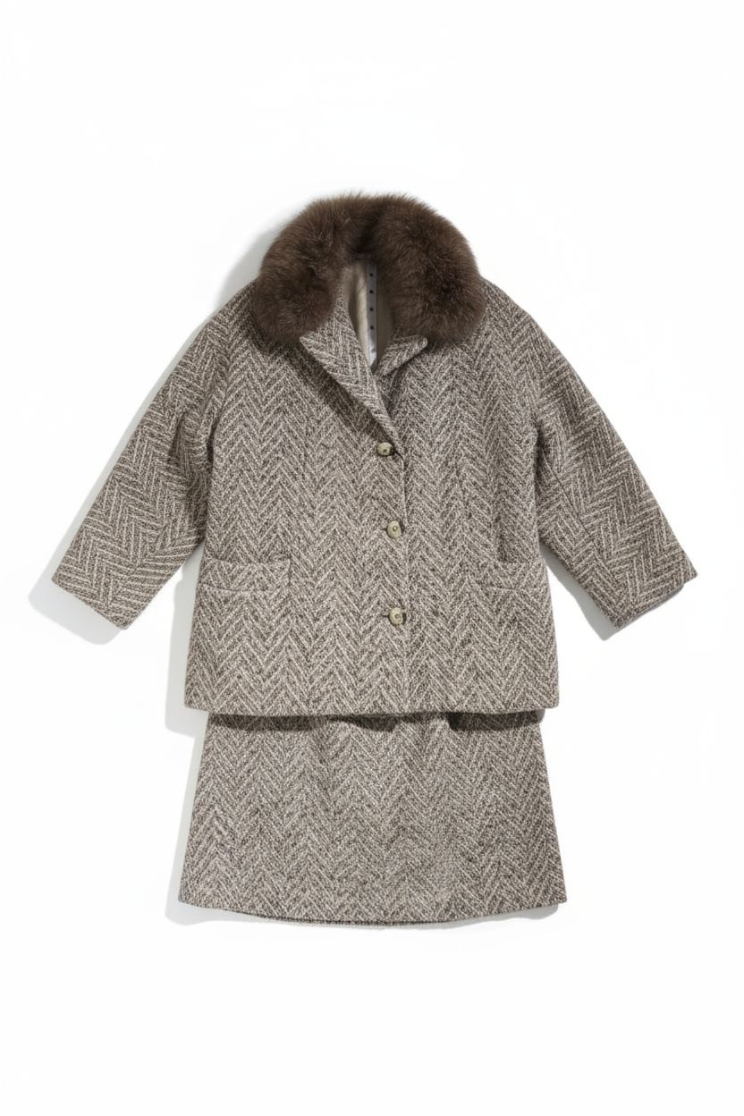 COMPLETO CAPPOTTO E GONNA LANA